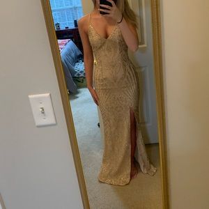 Brand New Gold Prom Dress